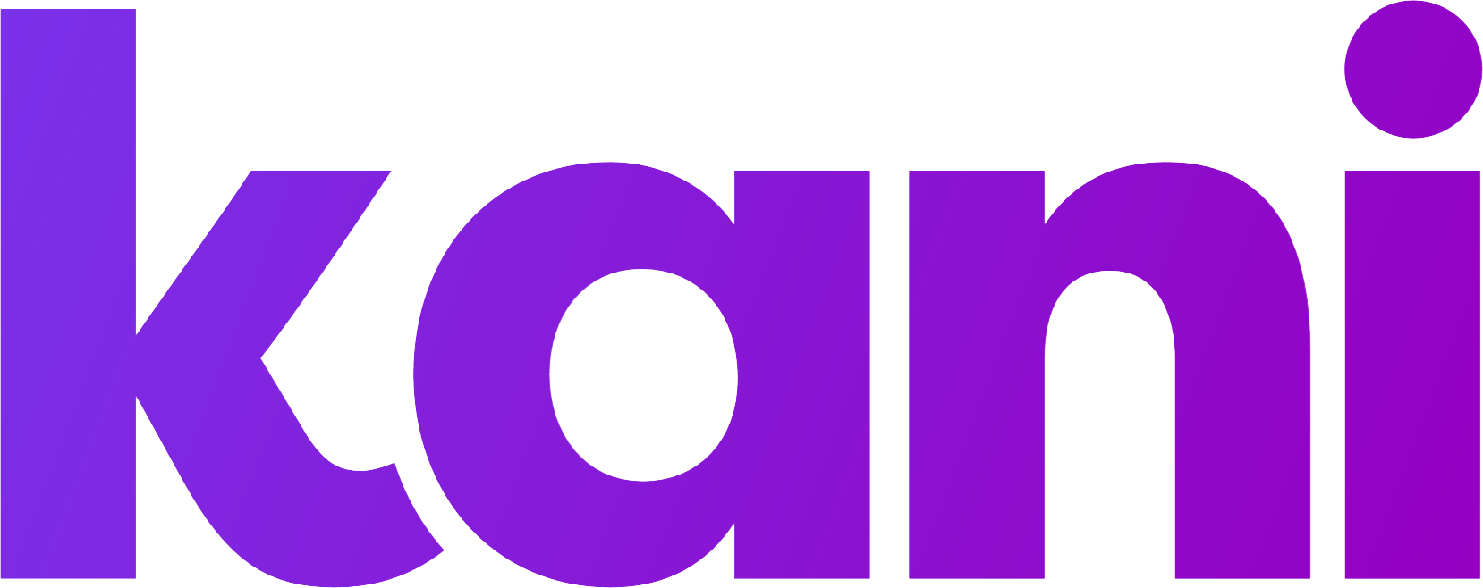 Kani's company logo in purple gradient